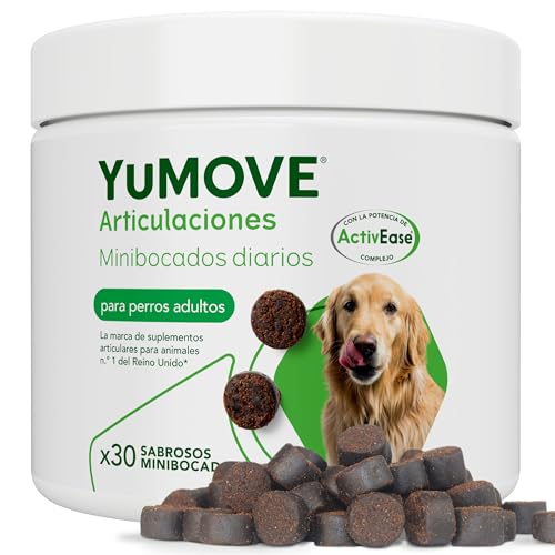 YuMOVE Condroprotector Perros 5-7 Años - 30 Masticables - Articulaciones Perro Adulto con Mejillon Labio Verde Complejo ActivEase de 150mg Cada Masticable - Refuerza Movilidad & Estrutura Articular