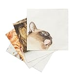 Suck.UK SK NAPKINCAT1 Cat Napkins (Pack of 24), Multicolor