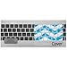 Kuzy Aqua Blue Chevron Zig-Zag Keyboard Cover for MacBook Pro 13