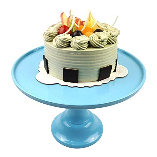 Round Cake Stand 11" Cake Display Rotating Stand Dessert Cupcake Revolving Turntable Display Tray for Graduation,Wedding,Birthday,Party,Anniversary,Ceremony (1Pack, Baby Blue) - Thumbnail 6