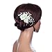 Remedios Bridal Flower Side Hair Comb Wedding Accessory Rhinestone Headpiece