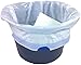 Commode Liners (20 Count) - Medical Grade Sanitary Liner Bags with Absorbent Gelling Pad for Commode Pail and Bedside Toilet by BrightCare