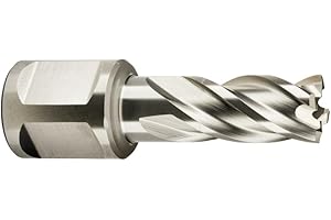 JANCY Slugger by Fein HSS Annular Cutter with Pilot Pin for Precision Drilling - High-Durability Steel, 1" Cutting Depth, 7/16" Bore Diameter, 3/4" Straight Shank - 63134111041