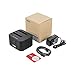 Unitek USB 3.0 to SATA I/II/III Mini Dual Bay External Hard Drive Docking Station for 2.5/3.5-inch HDD SSD, Offline Clone Duplicator Function Support UASP and 16TB with 12V/3A Power Adapter