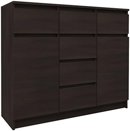 ​ 2-Door Sideboard with 6 Drawers - in Combinations - Modern Design Dresser (Wenge)