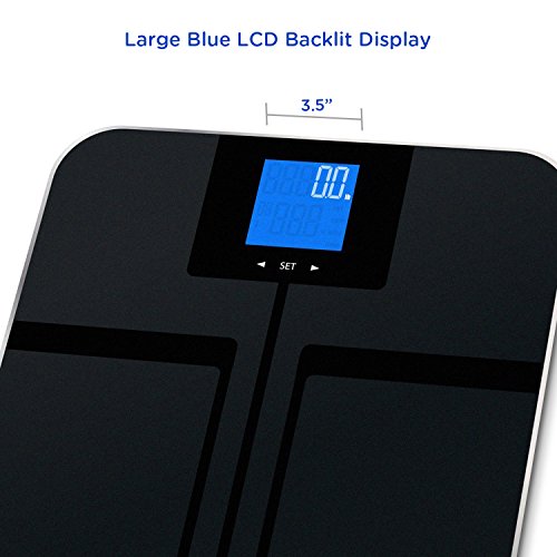 EatSmart Products Precision Getfit Digital Body Fat Scale with Auto Recognition Technology