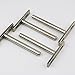 4 Invisible Floating Shelf Brackets - Completely Hidden - Flush Mount - Low Profile - Invisible Supports for Any Type of Shelf - Hardened Steel Blind Supports 5-8 Shelves 30 LBS - (4 ')