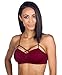 Nikibiki Criss Cross Strap Sexy Bra Top Ns6403 (One Size, Wine)