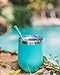 K&C Creations Stainless Steel Stemless Glass with Lid and Straw-Unbreakable Shatterproof Adult Sippy Cup Wine Tumbler Vacuum Insulated Portable for Out, 5.4 x 3.9 x 3.9 inches, Mint
