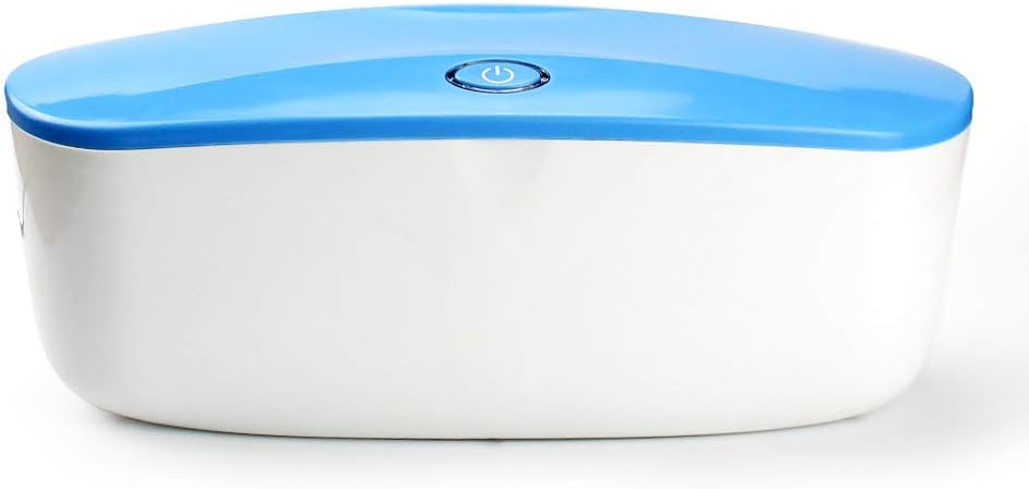 METTE UV-C Sterilizer, Multifunction Antibacterial USB LED UV Light Disinfection Box, Smart Induction Switch, Give Your Family a Clean Living Environment at Home, Office,Blue