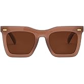 I-SEA Women's Maverick Polarized Sunglasses - Oversized Square Sunglasses with Scratch-Resistant Lenses & Polycarbonate Frame