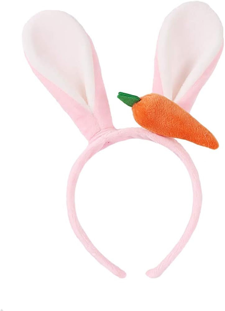 Ibesecc Rabbit Ears Headband Cute Bunny Ears Headband Cartoon Animal Hair Accessories for women