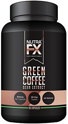 NutraFX Pure Green Coffee Bean Extract Pills with GCA - All Natural Weight Loss Support - Quality Green Coffee Bean Extract - Natural Appetite Suppressant &amp; Energy Booster - 90 Capsules by NUTRAFX