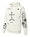 Allntrends Hoodie Sweatshirt Justin Bieber Tattoo Hooded Sweatshirt (L, White)