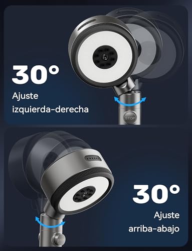 Magichome Shower Head with 1.5M Hose and 360° Swivel Filter | Shower Head, 6 Spray Modes, On/Off Pause Button, Removes Chlorine and Impurities, for Skin and Hair Care