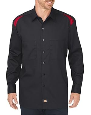 Dickies Men's Long Sleeve Performance Shop Shirt