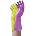 Mr. Clean Duet, Natural Latex, Beaded Cuff, Cotton Flock Lining, Non-Slip Grip Gloves, Large