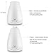 Essential Oil Diffuser, Aroma King Portable Ultrasonic Aromatherapy Cool Mist Aroma Humidifier with 7 LED Changing light colors, Auto Waterless Shut Off and Adjustable Mist