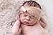 Sunmig Newborn Baby Photo Prop Blanket Rug Background Backdrops Basket Stuffer (White)