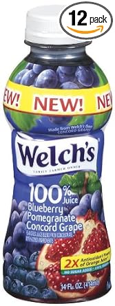Welch's Blueberry pomergranate concord grape plastic 14oz (041800301362)