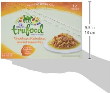 Wellness TruFood Grain Free Natural Cat Food Complement 3 Flavor Variety 6 Pouch Bundle: (2) Salmon Tuna, (2) Chicken Breast, and (2) Chicken Mackerel, 1.75 Oz. Ea. (6 Pouches)