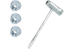 FACULX T-Wrench And Chain Saw Nut Set For Echo, 1/2-Inch Hex Key With 8Mm X 13Mm Nuts, Metal Tool Kit For MS170 MS250 MS440 M