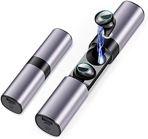 Wireless Earbuds, 5.0 True Wireless Bluetooth Headphones 3D Stereo Sound Wireless Headphones Mini Sweatproof Sport Headsets in-Ear Noise with Built-in Mic and Charging Case, 2019 New Model