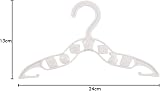 DIVCHI 40 Pack Kids Hangers Multicolor Plastic Non Slip 13x24 cm view 2