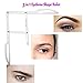 Ladygo Stainess Steel Eyebrow Ruler Positioning Measurement Tattoo Calipers Microblading Permanent Makeup Gold Ratio DIY Stencil Tool-3 Eyebrow Patterns