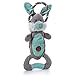 Outward Hound Scrunch Bunch Bunny Interactive Plush Squeaky Dog Tug Toy