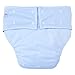 Reusable Adult Diapers for Women and Men – Teen Adult Special Needs Incontinence Cloth Diaper (White)