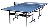 JOOLA Renewed Inside 15mm Table Tennis Table with Net Set - Features Quick 10-Min Assembly, Playback Mode, Foldable Halves
