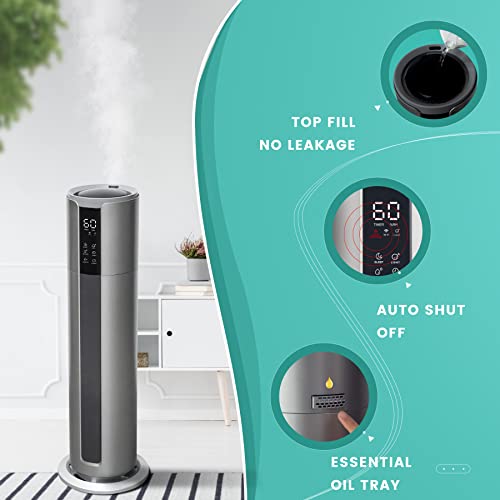 Large Humidifiers for Home Large Room Whole House Top Fill 2.1Gal/8L