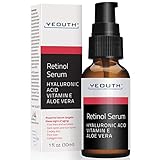 Retinol Serum 2.5% with Hyaluronic Acid, Aloe Vera, Vitamin E - Boost Collagen Production, Reduce Wrinkles, Fine Lines, Even Skin Tone, Age Spots, Sun Spots - 1 fl oz - Yeouth - Guaranteed
