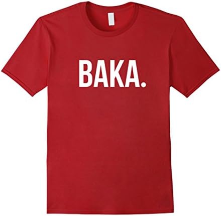 Mens Baka Anime Manga Japanese Otaku T-Shirt 3XL Cranberry