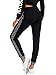 SweatyRocks Women's Drawstring Waist Long Workout Yoga Active Pant with Pocket Black Grey Large