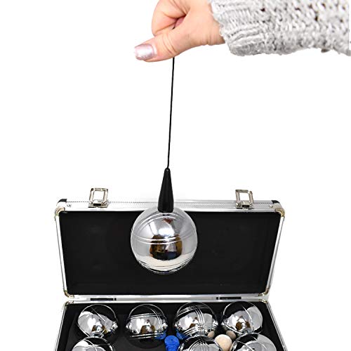 Big Game Hunters Premium 8 Kugel Boules/Petanque Set für 4 Spieler mit Rostchutz in Einer Hochwertigen Metallbox – Bild 6