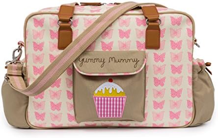 pink lining diaper bag