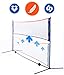 Street Tennis Club Portable Badminton Net Stand - Light and Fast Set Up - Perfect for Kids Volleyball, Tennis, Pickleball, Soccer Tennis - for Indoor or Outdoor Court, Beach, Driveway