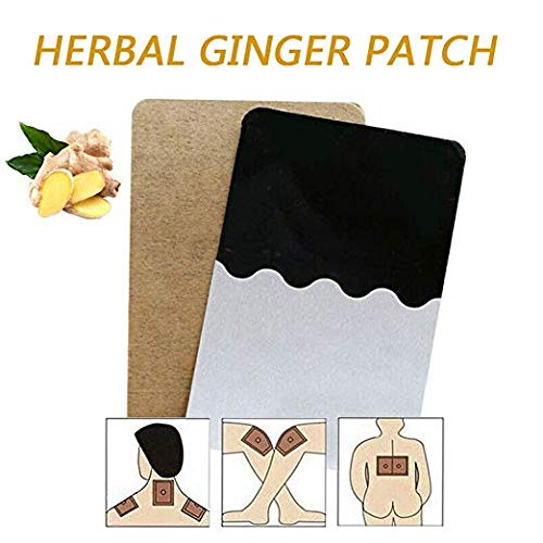 20 PCS Herbal Ginger Patch, Natural Solutions for Lymphatic Drainage, Ginger Extract Foot Pads