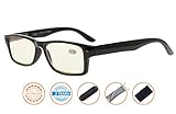 UV Protection,Reduce Eyestrain,Anti Blue Rays,Unisex Computer Reading Glasses