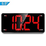Ultra Large Display Alarm Clock Radio, Large Number Clock, LED Digital Clock with 9.5