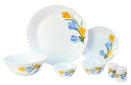 Laopala Golden Fiesta 35 Pcs Dinner Set - White