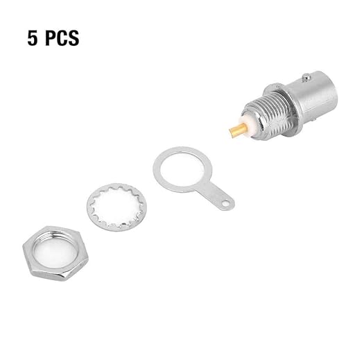 Adaptador coaxial circular BNC del conector macho de 5pcs RF ...