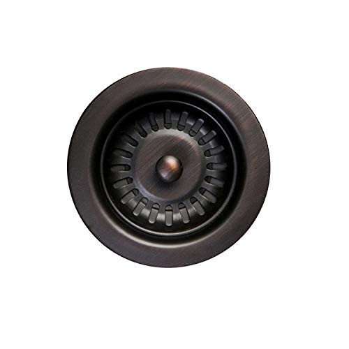 Premier Copper Products D-132ORB 3.5-Inch Universal Kitchen/Bar Basket Strainer Drain, Oil Rubbed Bronze