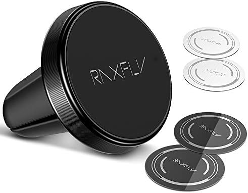 Raxfly 車載用マグネット式携帯電話マウント マグネット式 360 回転 通気口 携帯電話ホルダー マグネットプレート4個付き Iphone X Xr Xs Max 7 8 Plus Samsung Galaxy Note 8 9 10 S7 S8 S9 S10 Plus用 Masqueboutique Com