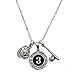 MadSportsStuff Custom Player ID Softball Necklace (#3, One Size)