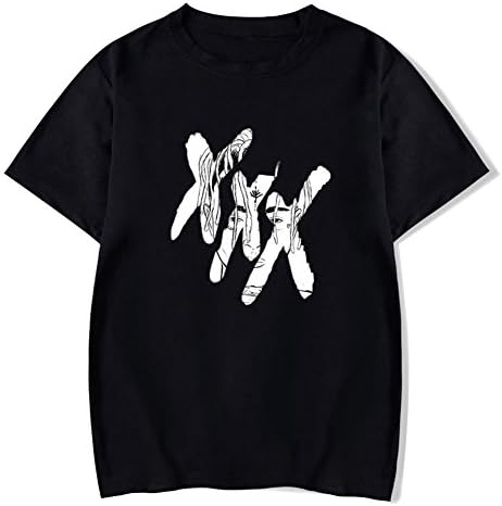 Queenromen Men's Xxxtentacion T-Shirt XXX Printed Cool Trendy Top Rap Tee Shirt