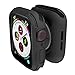 elkson Compatible with Apple Watch Series 5 4 Bumper case 44mm iwatch Quattro Series Cases Fall Protection Durable Military Grade Protective TPU Flexible Shock Proof Resist Men 44 mm Stealth Black primary