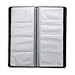 Samsill Regal Leather Business Card Holder with Padded Cover, Book Holds 96 Business or Credit Cards, Black
